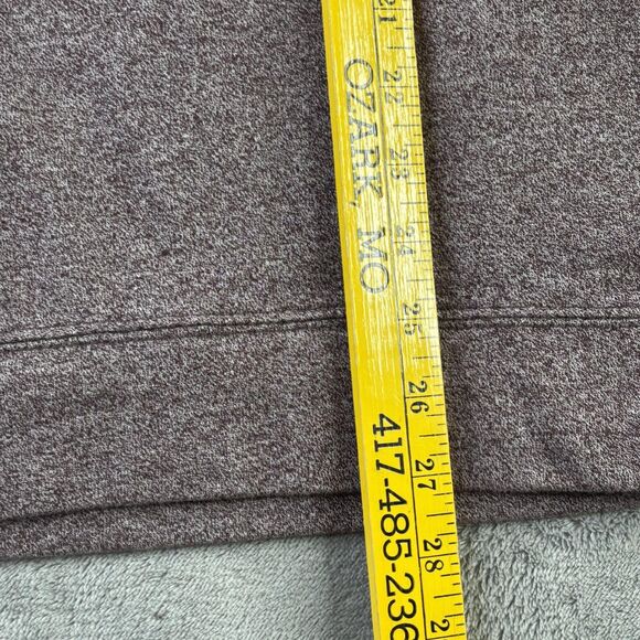 Banana Republic Sweater Mens XL Burgundy Heather Mock Neck Button Henley Pocket - Picture 9 of 11